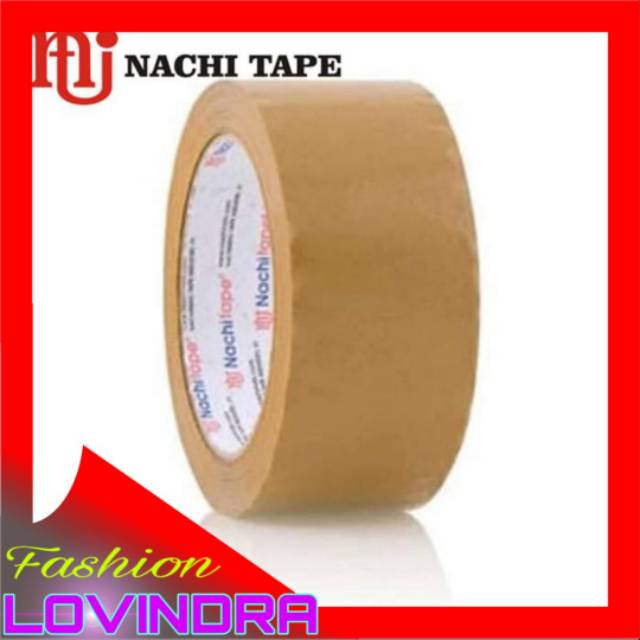 Lakban NACHI COKLAT 2 inch x 100 yard Isolasi tape Nachi 24mm