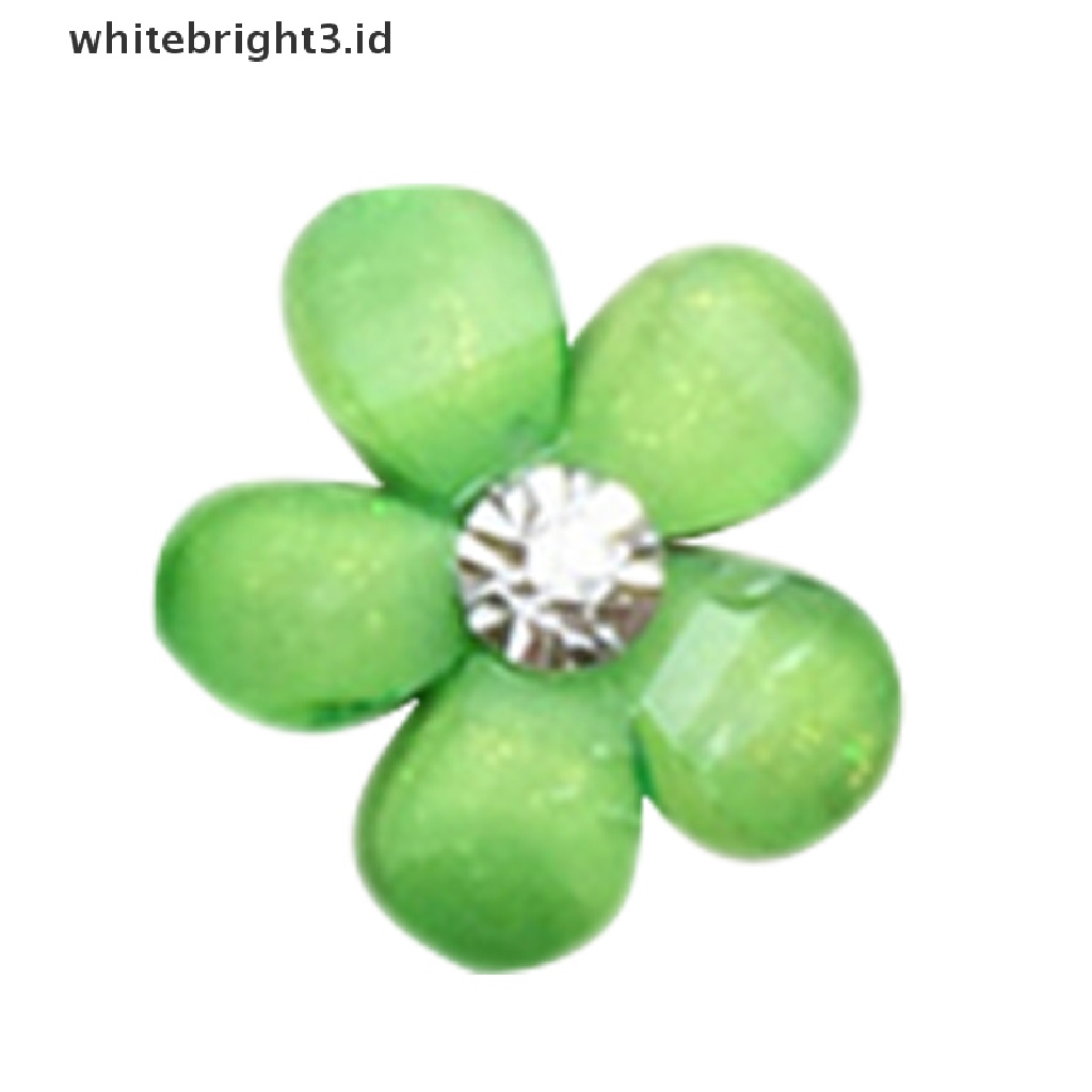 (whitebright3.id) 20pcs Bunga resin 10mm Untuk Scrapbook / Handphone / Craft DIY