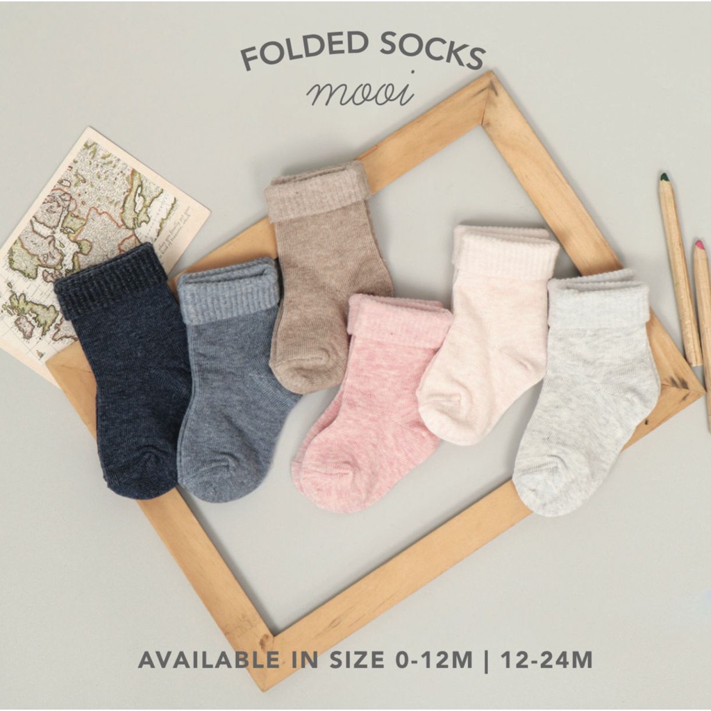 Mooi Basic/ Ruffle / Folded Socks - kaos kaki bayi set