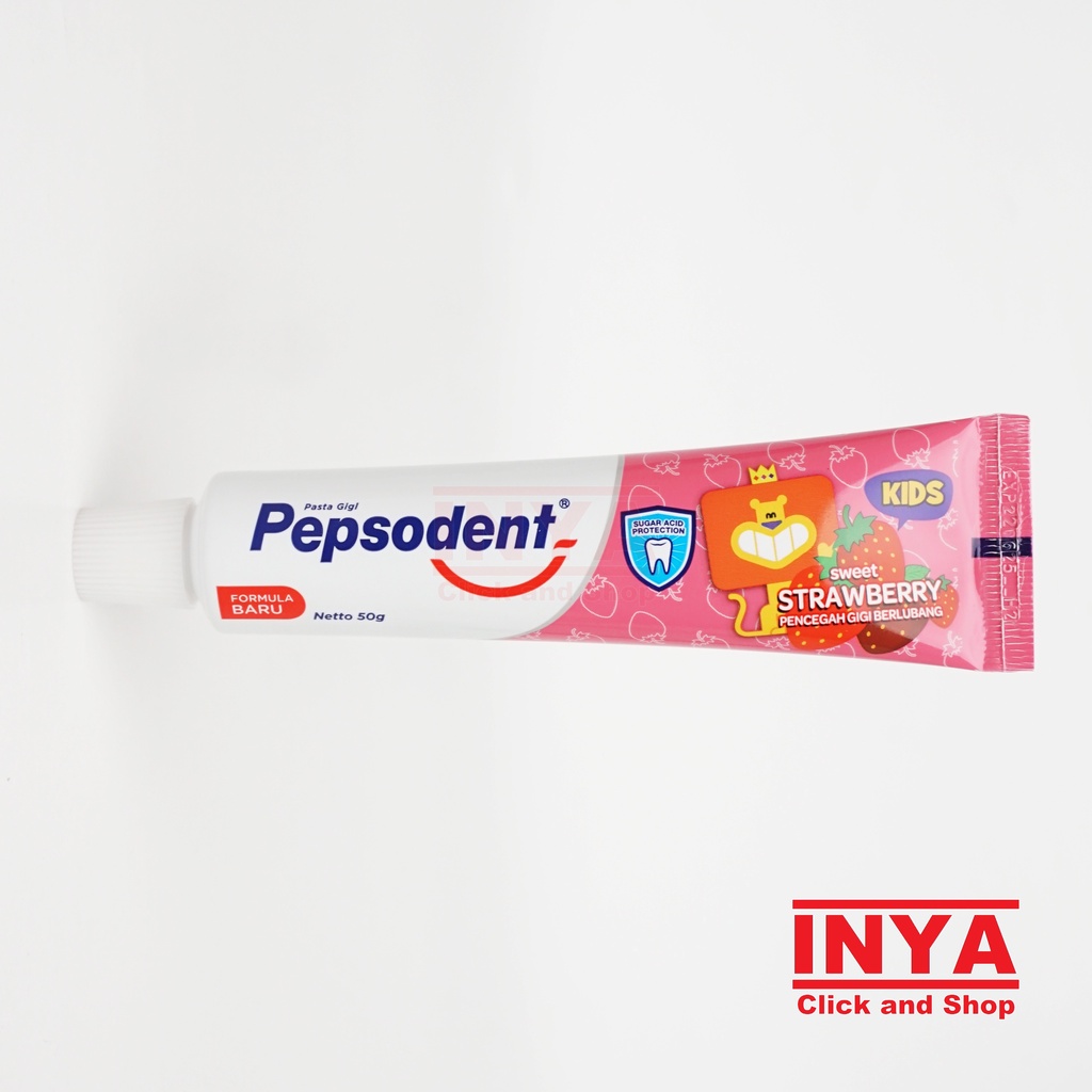 PEPSODENT KIDS SWEET STRAWBERRY 50gr - Pasta Gigi Anak - Odol