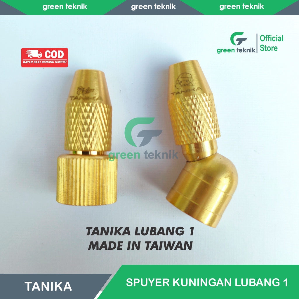 Nozzle Sprayer Spuyer Kuningan Tanika Lubang 1 Bengkok Lurus