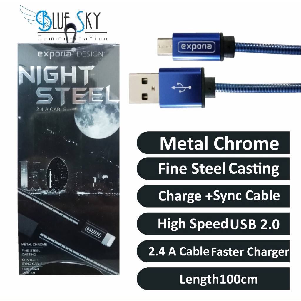 KABEL USB EXPORIA NIGHT STEEL MICRO