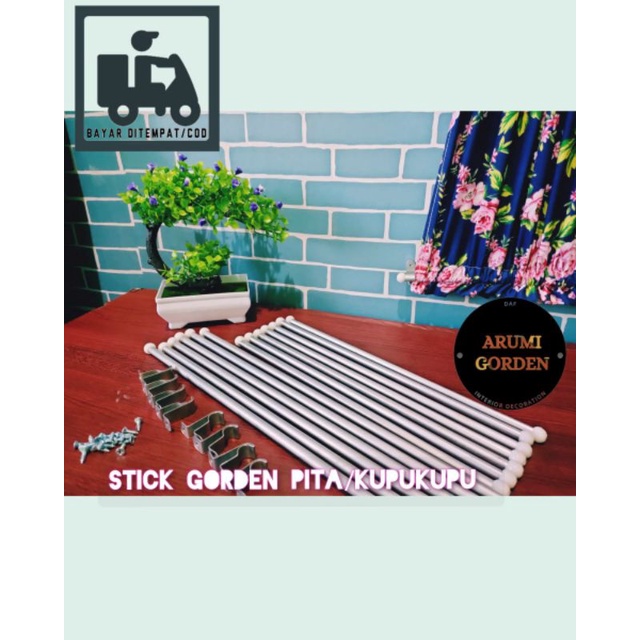 Stik Gorden pitaa/ besi gorden kupu kupu/batang gorden minimalis /Besi