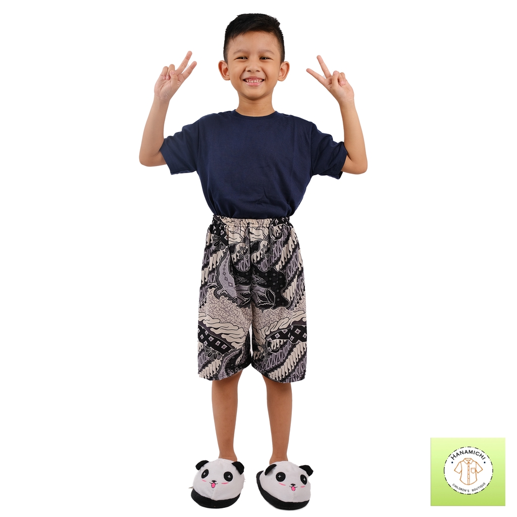 Hanamichi TAYA Celana Pendek Anak Casual Corak Batik