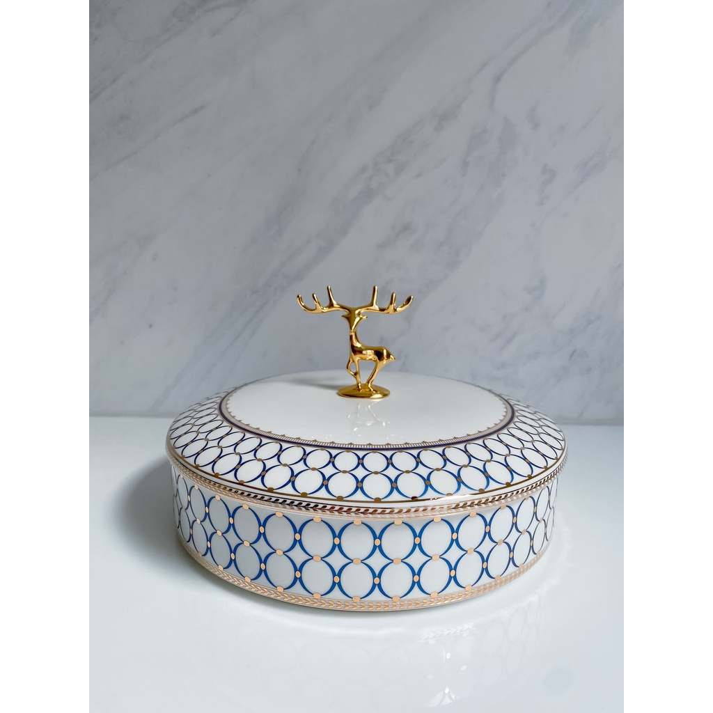 BRUSSLE SNACK STORAGE / CERAMIC SET BOX / TEMPAT SNACK / HADIAH KADO / SOUVENIR / HAMPER