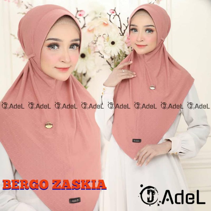 Jilbab/Bergo instan  JERSEY ZASKIA ori ADEL
