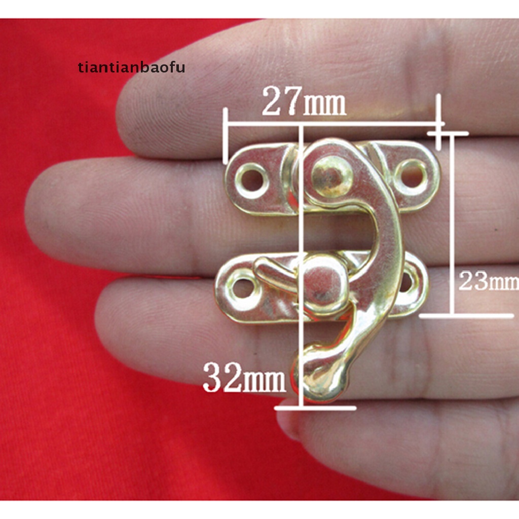 5 Pcs Kunci Pengait Kotak Perhiasan Antik Bahan Logam 5pcs / set Cincin Antik Bahan Metal