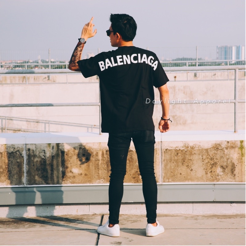 Kaos Balenciaga Limited Edition Import + Tag Wash Label
