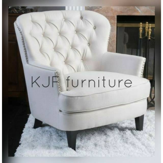 Sofa single wing chair sofa retro single wing chair