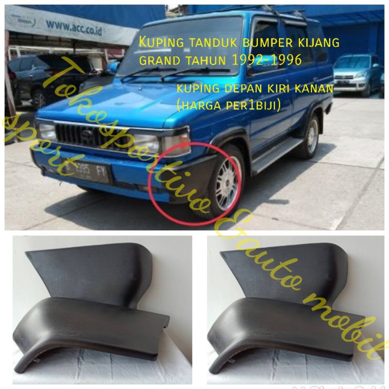 Kuping tanduk bemper bumper Depan kijang grand 1992 1993 1994 1995 1996 plastik