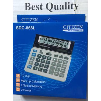 

Terbaru Kalkulator Citizen 12 Digit Angka Type Sdc 868L