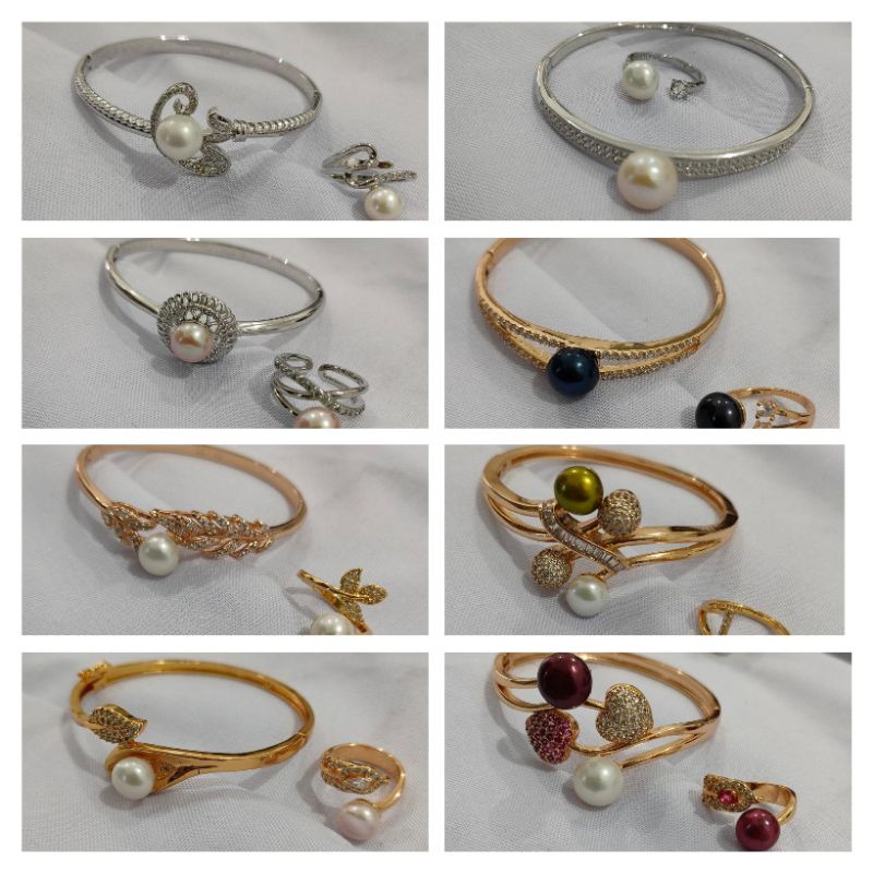 perhiasan mutiara asli lombok/Mutiara lombok/Set mutiara asli lombok/Set mutiara tawar/kado/hadiah/P