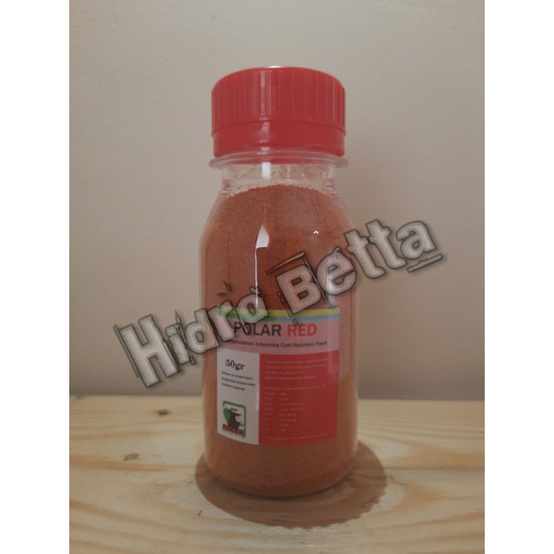 Artemia Instan Polar Red 50gr Gram (Pakan Burayak Ikan Cupang, Guppy dll)