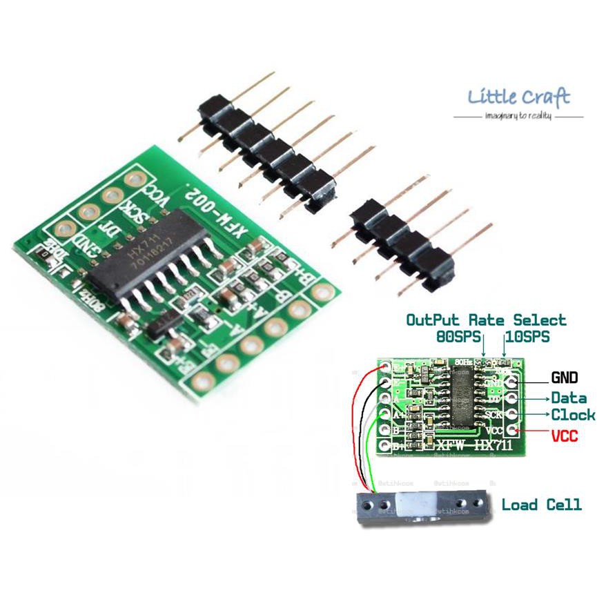 Modul Sensor Berat LoadCell HX711 Weighing Tekanan Timbangan Precision