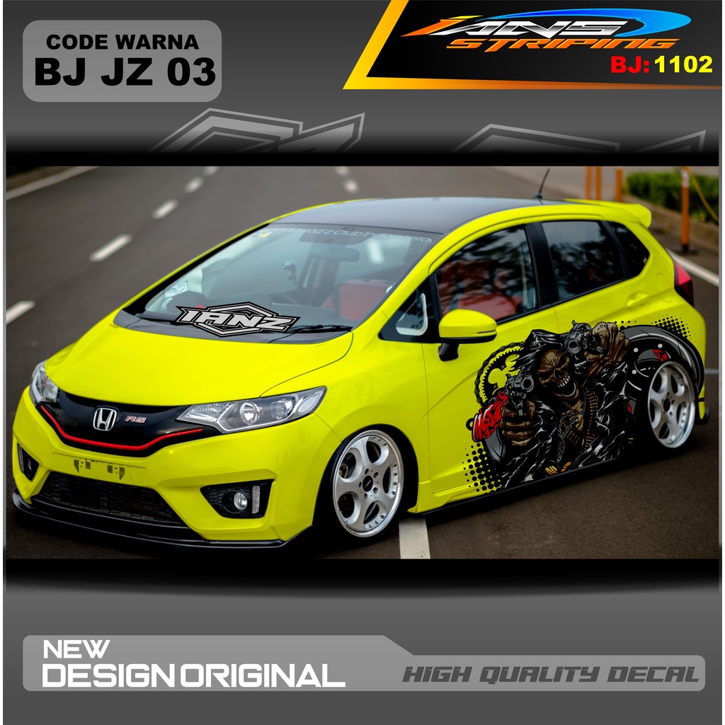 STIKER MOBIL JAZZ / STIKER MOBIL BRIO / DECAL STIKER MOBIL SWIFT / STIKER MOBIL TOYOTA / DECAL STICKER MOBIL / STIKER YARIS AYLA