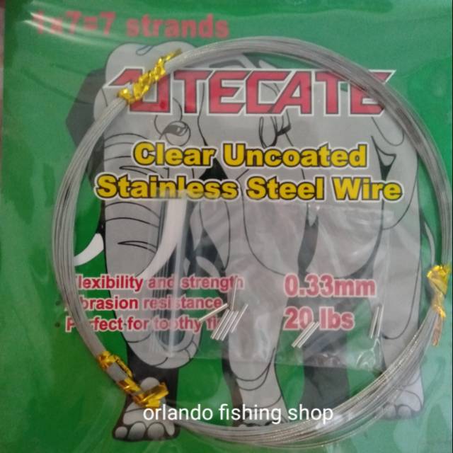 Neklin seling kawat utecate 30lbs 1x7