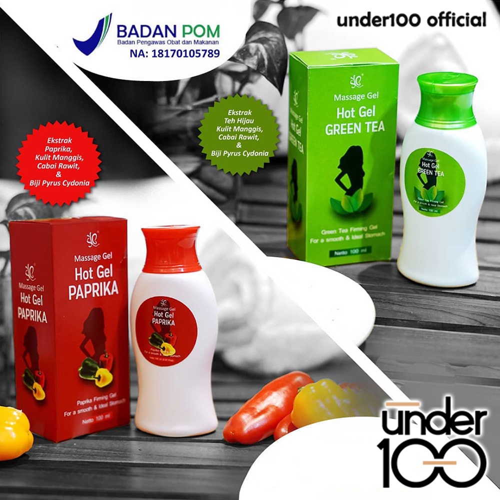 ❤ UNDER100 ❤ SYB Hot Gel Green Tea | Paprika | Hot Gel | Penghilang Lemak Badan (✔BPOM)