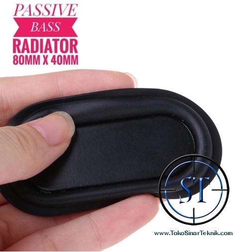 2 Pcs Bass Speaker Passive 80x40mm Radiator Bass Metal Rubber Vibration 8x4cm Penambah Penguat Bass Spiker Karet