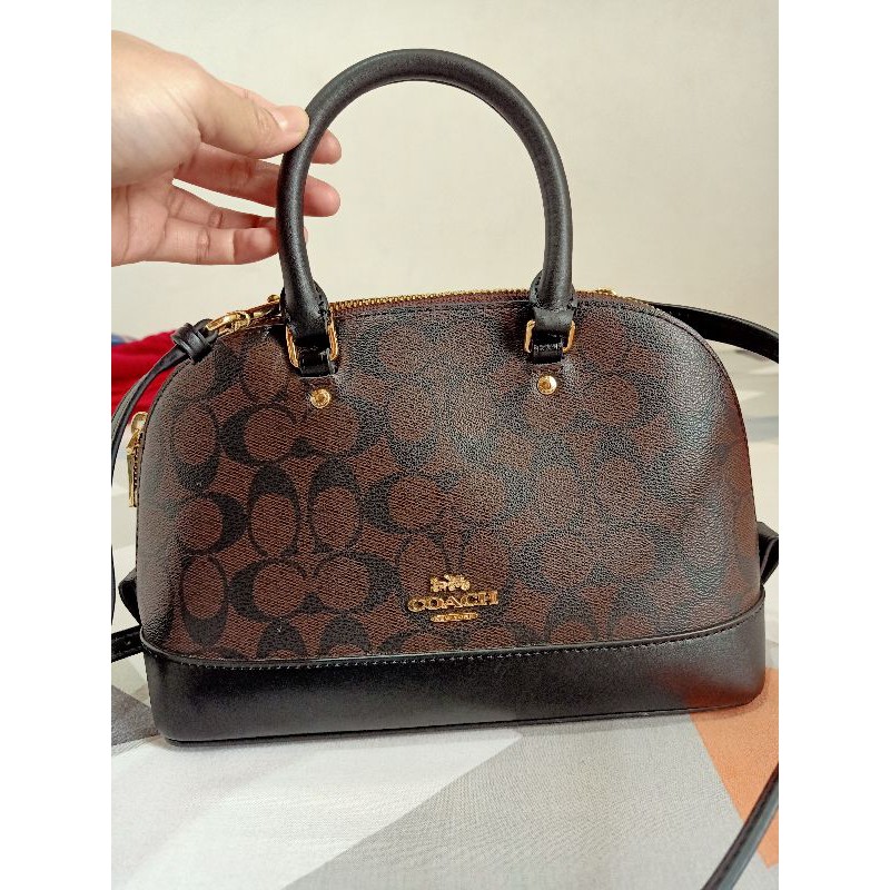 Preloved Coach Signature Mini Sierra Mahogany - Original 100%