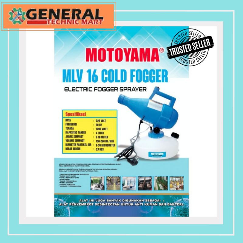 Jual Mesin Cold Fogger Mlv Motoyama Alat Fogging Sprayer Elektrik Ulv Shopee Indonesia