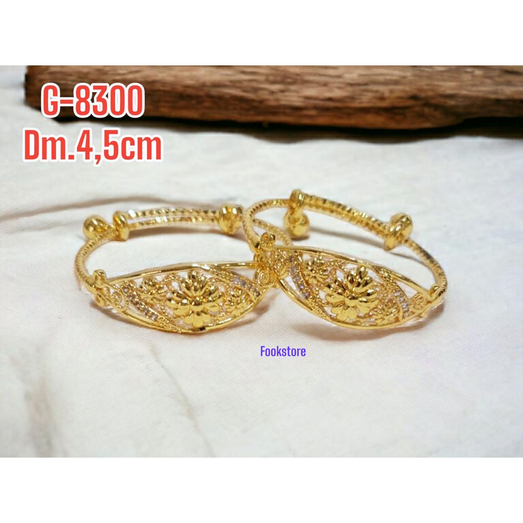 GELANG ANAK MOTIF BUNGA PERHIASAN XUPING/G-8300