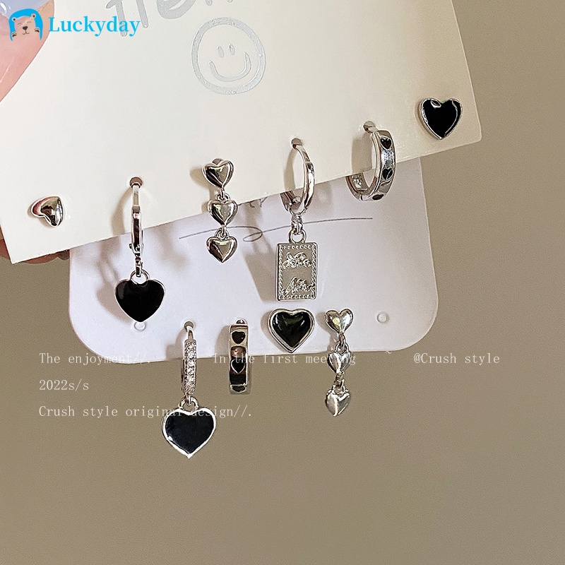 YEEZII Set Anting Rantai Mutiara Kristal 2k Bentuk Hati Tulip Cherry Untuk Aksesoris Perhiasan Wanita