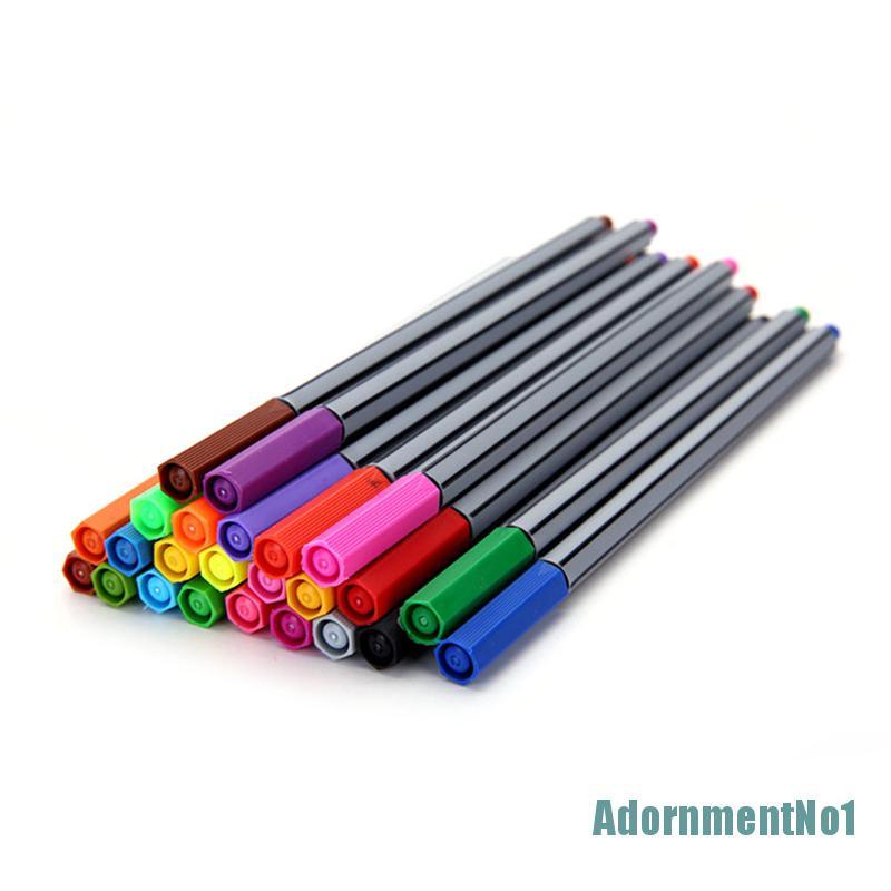 (AdornmentNo1) 24pcs / Set Spidol Fineliner 0.4mm Untuk Menggambar