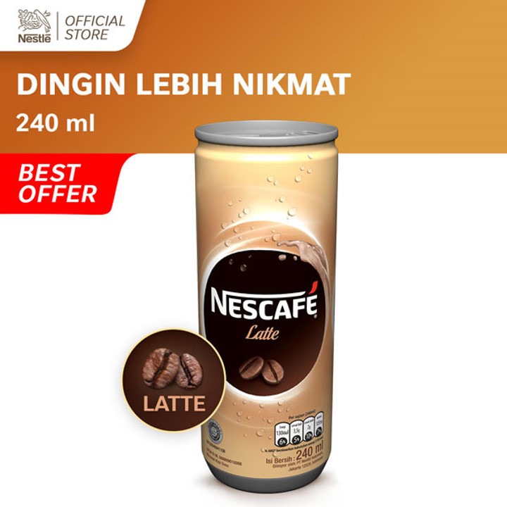 

NESCAFE Minuman Kopi Susu Latte 240 ml Kaleng