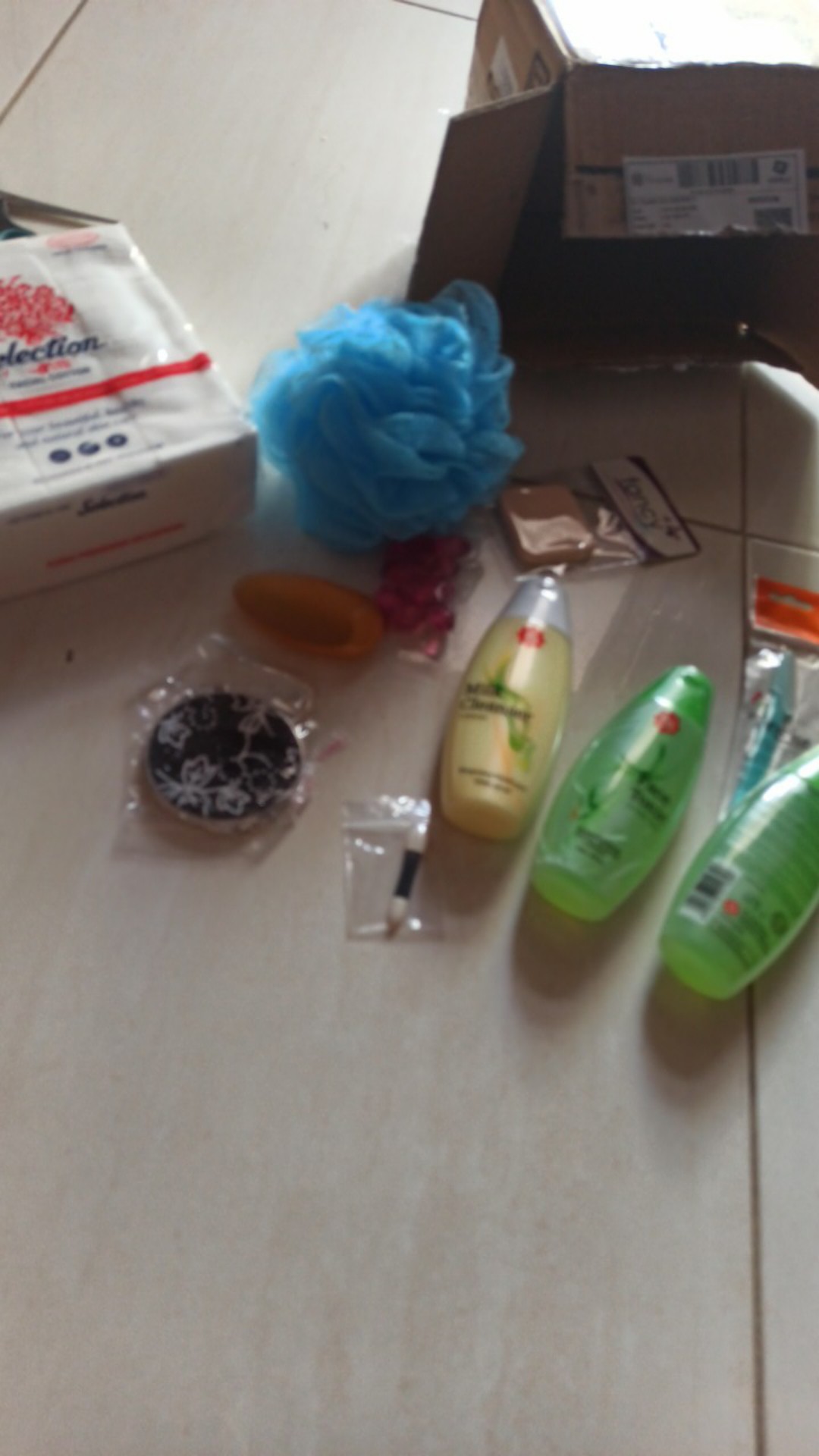 Spon Fancy Segi Coklat