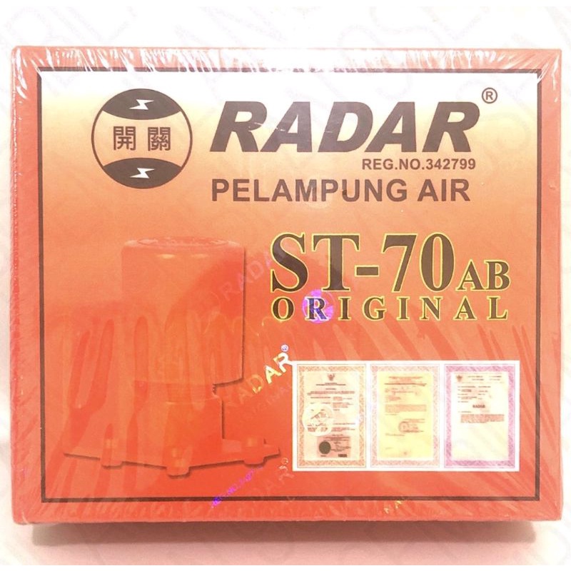 pelampung radar toren air/otomatis toren/radar original logo emas