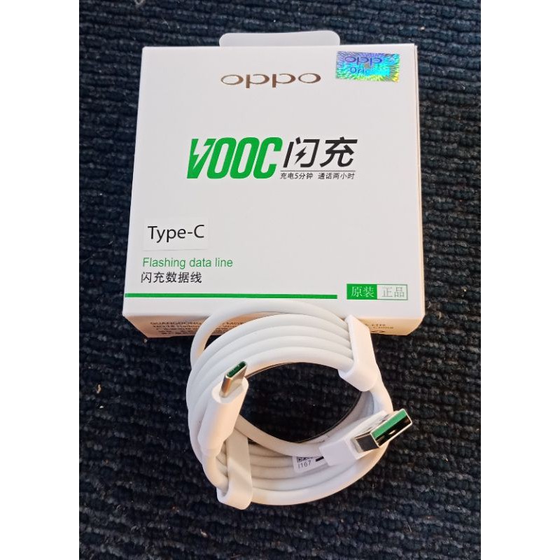 KABEL DATA TIPE C OPPO RENO 4 /3/2 VOOC FAST CARGING ORI