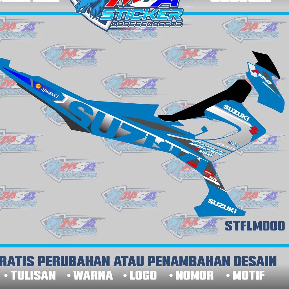 Banyak Dipakai.. STRIPING CUSTOM SUKA SUKA SATRIA FU FACELIFT / STICKER VARIASI STFLM000