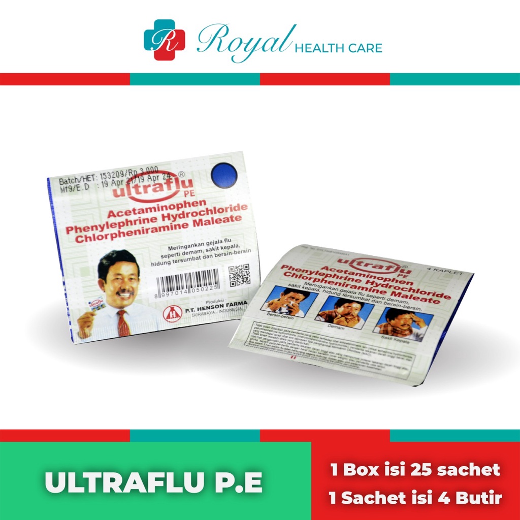 ULTRAFLU Obat Flu Demam Sakit Kepala &amp; Bersin disertai Batuk