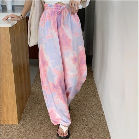 Celana Dye Hitam dan Pelangi , celana Kulot panjang 2 warna Jogger Pants
