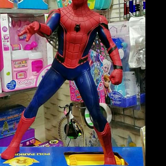 ♫ MAINAN ACTION FIGURE SPIDERMAN BESAR TINGGI 36CM - boneka +- 42m ☇