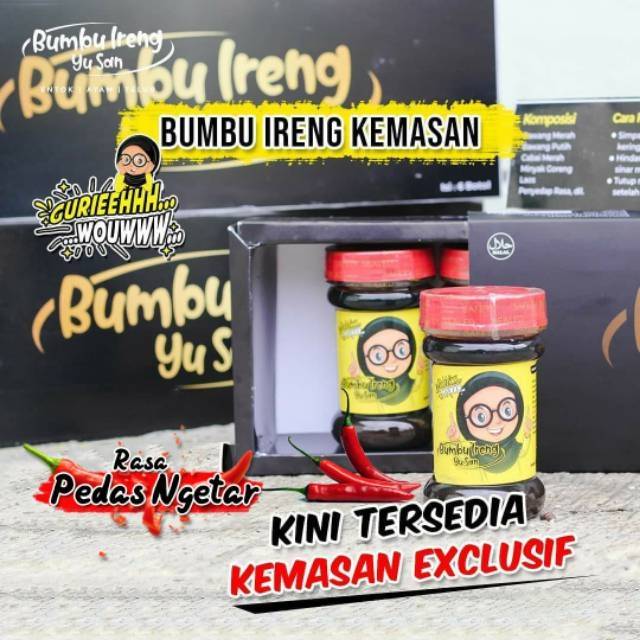 

Paket Reseller Bumbu Ireng Yu san Pedas / Bumbu Ireng Pedas