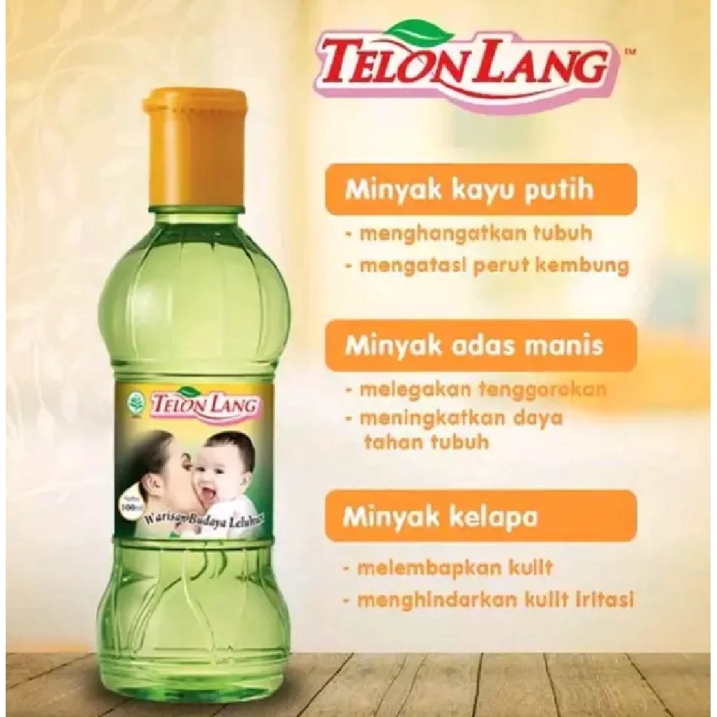 CAPLANG Telon Lang 15ml | 30ml | 60ml |100 ml | Minyak Telon | Minyak Tubuh cap lang (KIM)