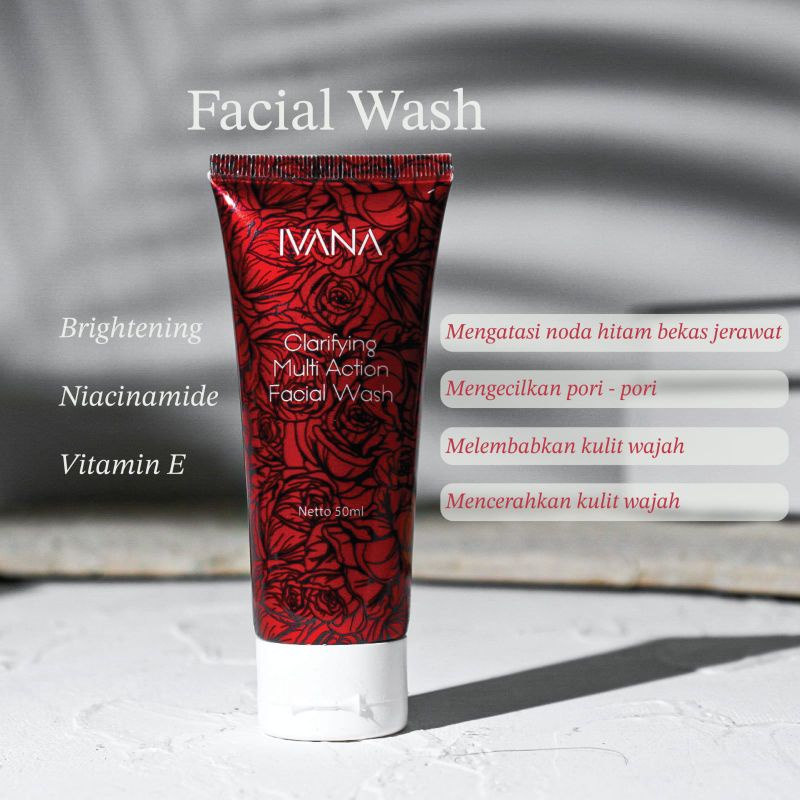 Ivana Skin Beauty - Facial wash/Sabun cuci muka/Pembersih wajah 50 ml