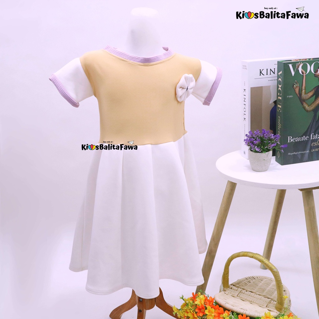 Dress Karin uk Bayi-6 Tahun / Baju Anak Perempuan Dres Lengan Murah Gaun Pesta Import Motif Lucu