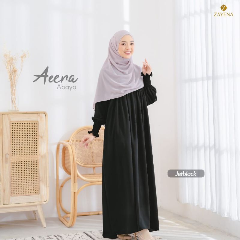 Aeera Abaya by Zayena Indonesia | Abaya simple | Abaya premium | Gamis dewasa busui friendly