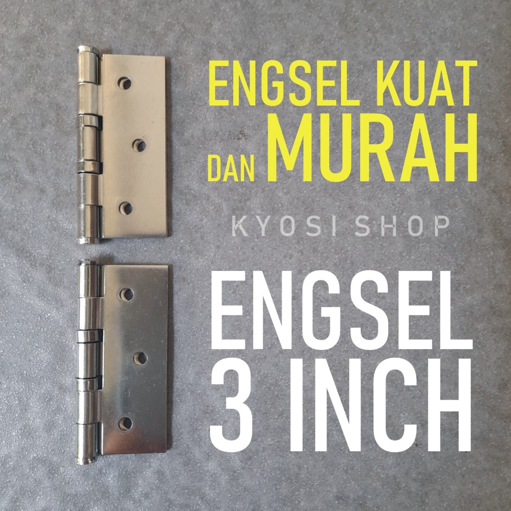 Engsel Pintu 3 Inch / Engsel Stainless / Engsel Tebal Siyota