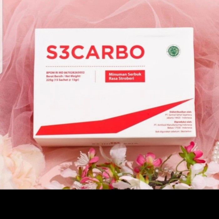 S3CARBO S3 CARBO DETOX FIBER PELANGSING ISI 15 SACHET KHASIAT JOSS