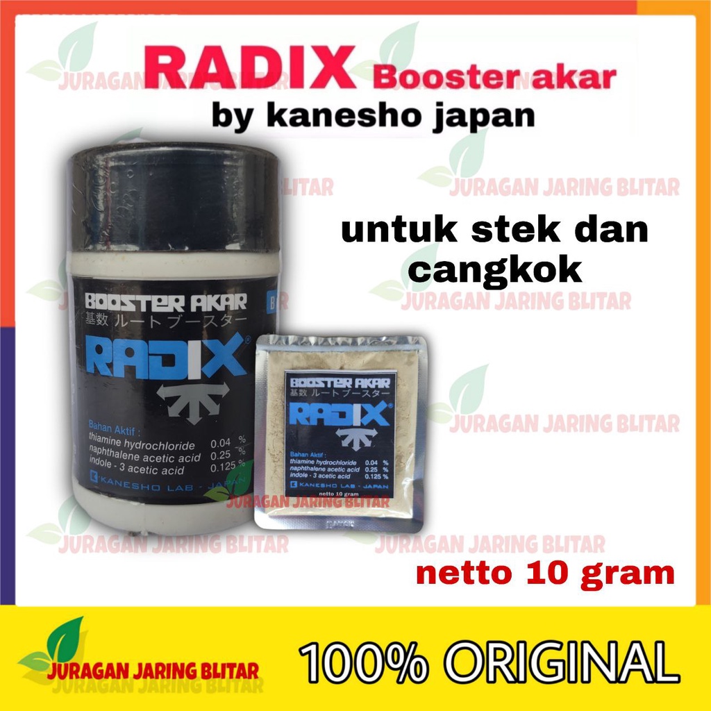 ZPT RADIX  Memacu Pertumbuhan Akar, Bunga, Buah dan Pengumbian 10gram