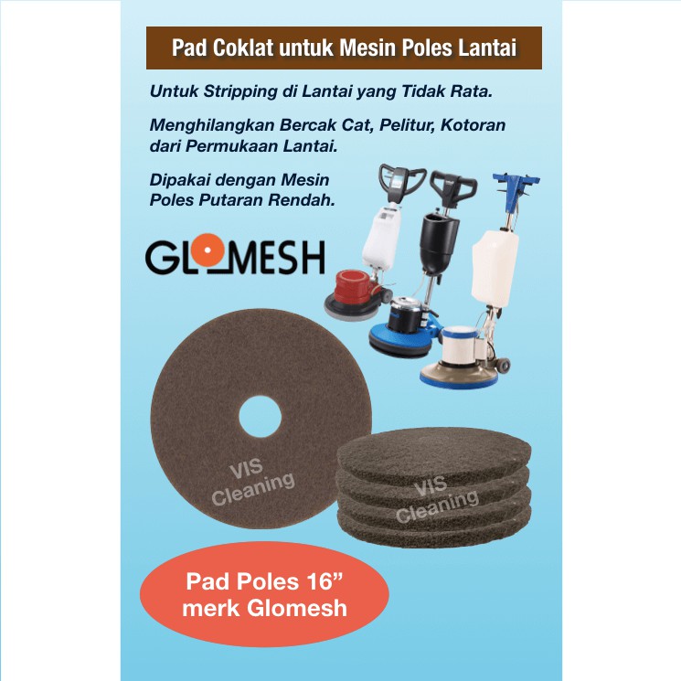 Floor Pad Glomesh 16 Inch  (1 box isi 5)