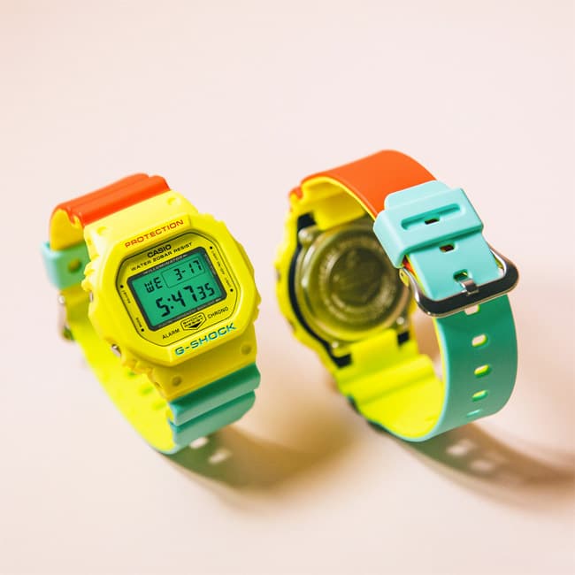 Casio G-Shock Digital Jam Tangan Pria Kuning DW-5600CMA-9D Original