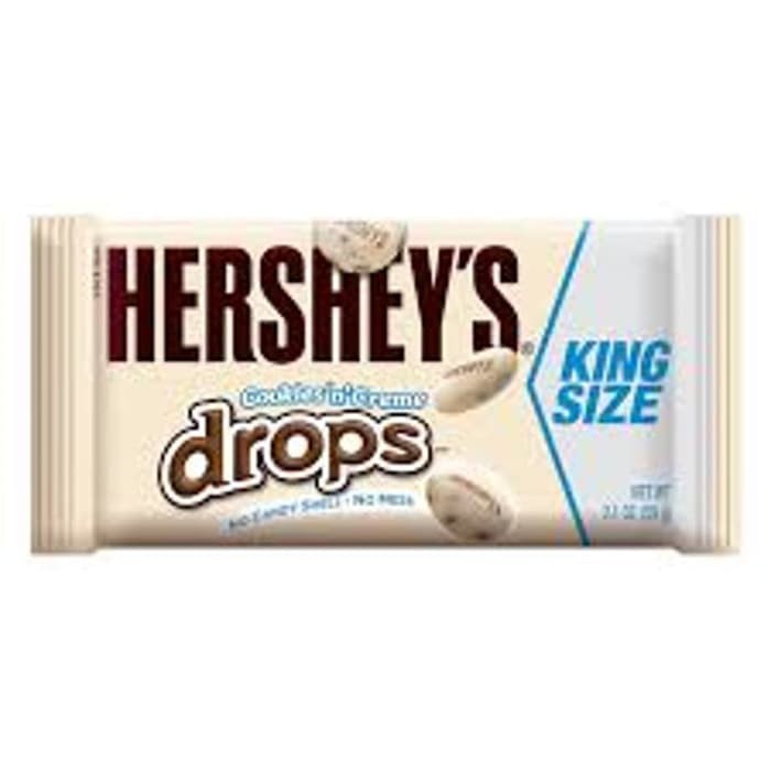 

Hershey Cookies n Creme Drops 59 gr - cokelat kukis n krim impor usa
