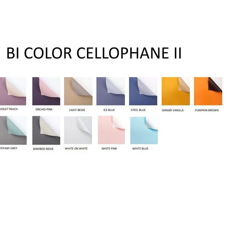 

✼ Kertas Bunga (20 lembar) Bi color cellophane /wrapping paper/kertas bunga buket ♡