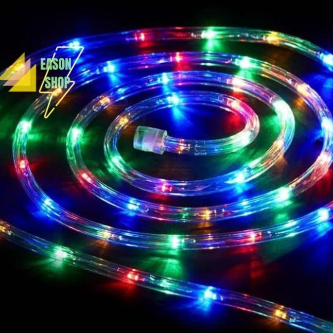 Lampu selang strip flat LED 10 Meter Lampu Hias Selang flat 10M