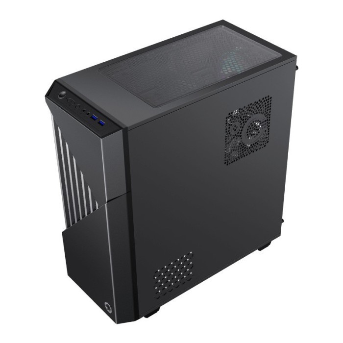 PC Case Gamemax Contac COC Black Grey E-ATX Tempered Glass