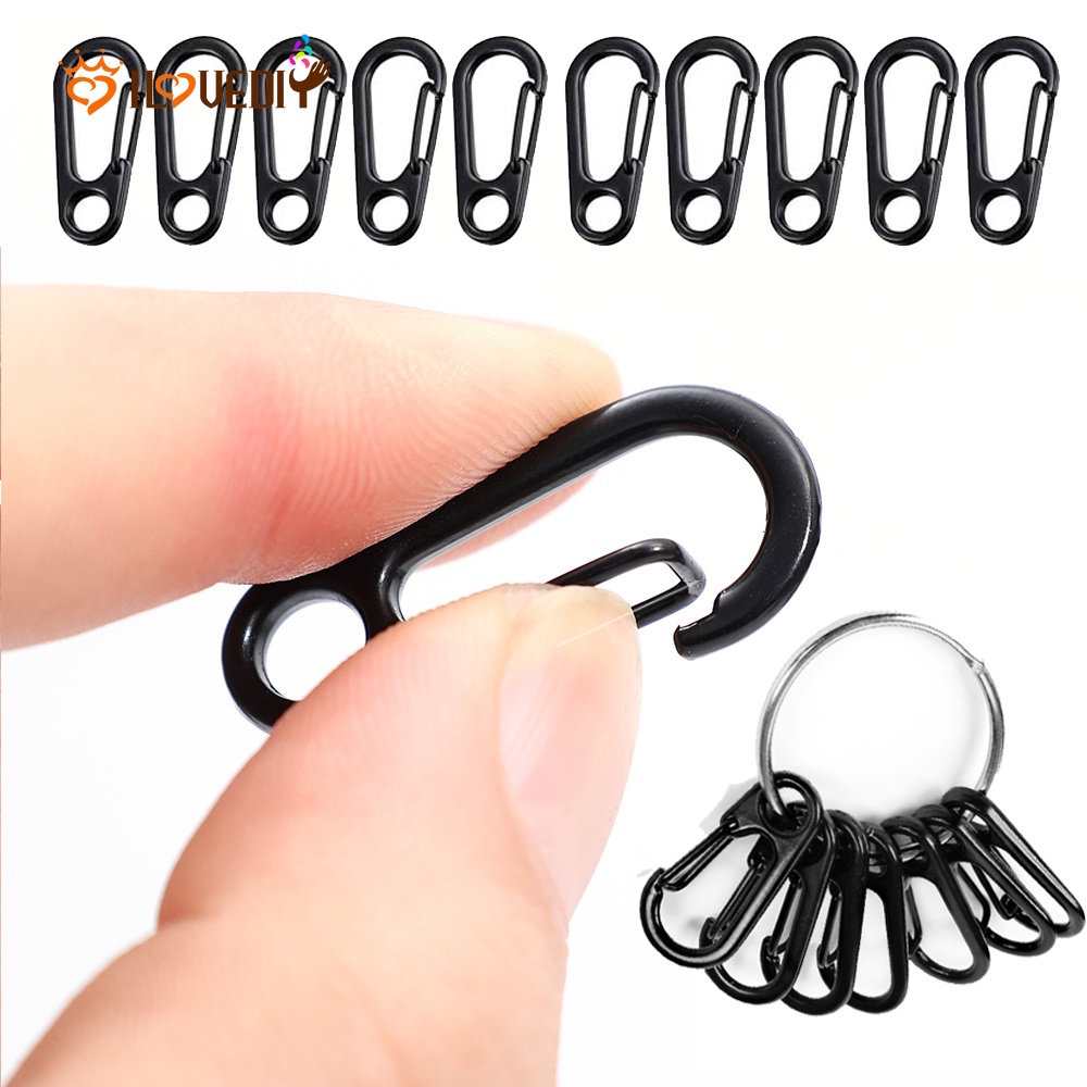 Klip Carabiner Gantungan Kunci Mini Bahan Alloy Rilis Cepat